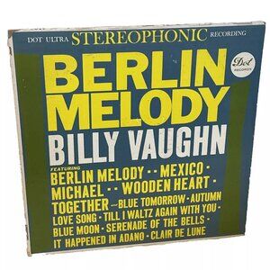 Billy Vaughn And His Orchestra Berlin Melody (Vinyl, 1961) Dot DLP 25396 Good+